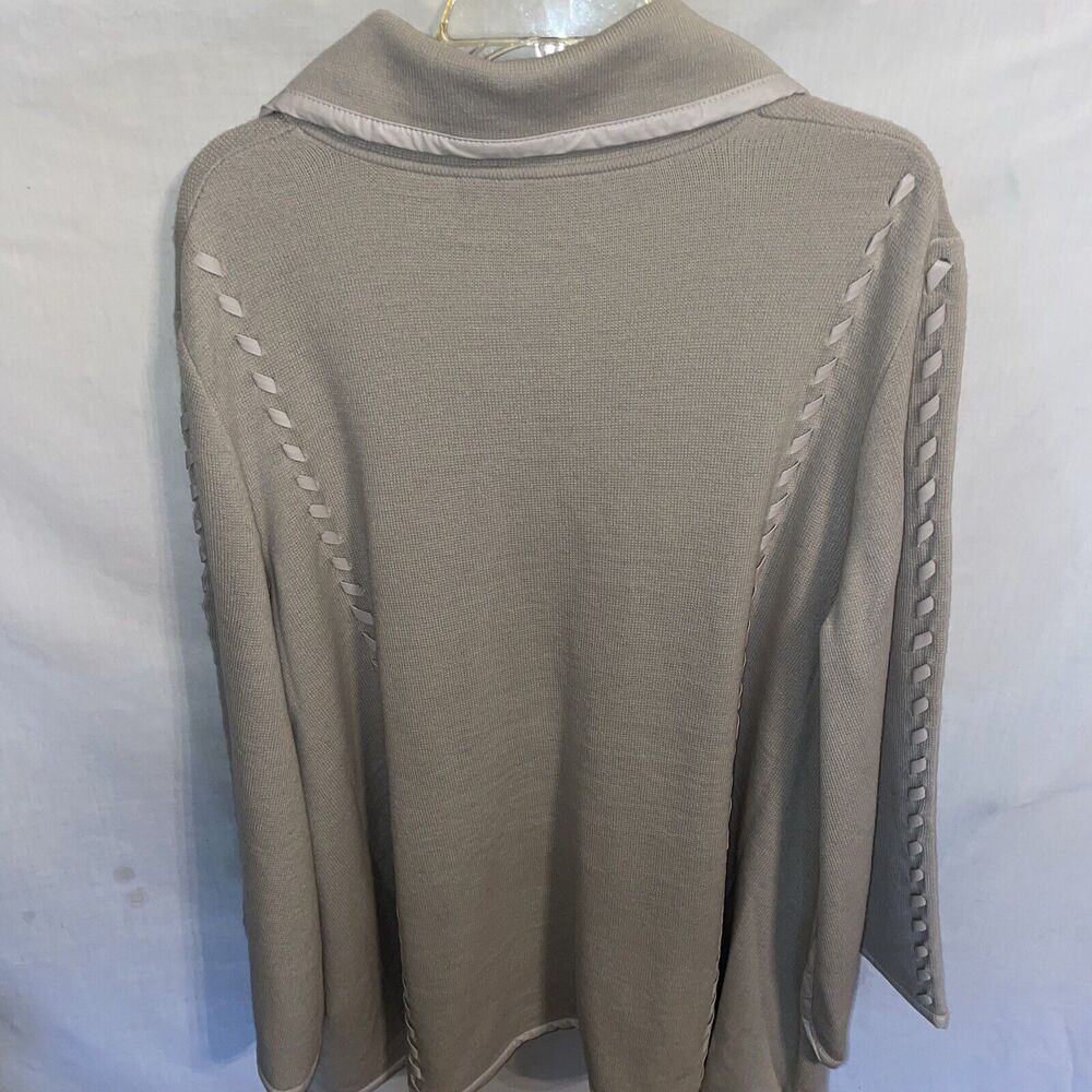 Patricia Nash Women’s Open Cardigan Size XL Beige Going Out Party Business - Picture 8 of 12